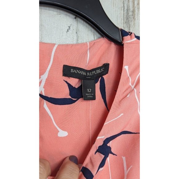 Banana Republic Tropical Dress Women's 12 NWT Beach Vacation Lightweight - Picture 7 of 13